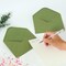 100 Pack 4x6 Envelopes, Contour Flap A4 Sage Green Envelopes for Invitation, ideal for Weddings, Baby shower, RSVP Card, Colorful Envelopes for Personalize Gift Cards, Birthday Party 4.5 x 6.4 Inches